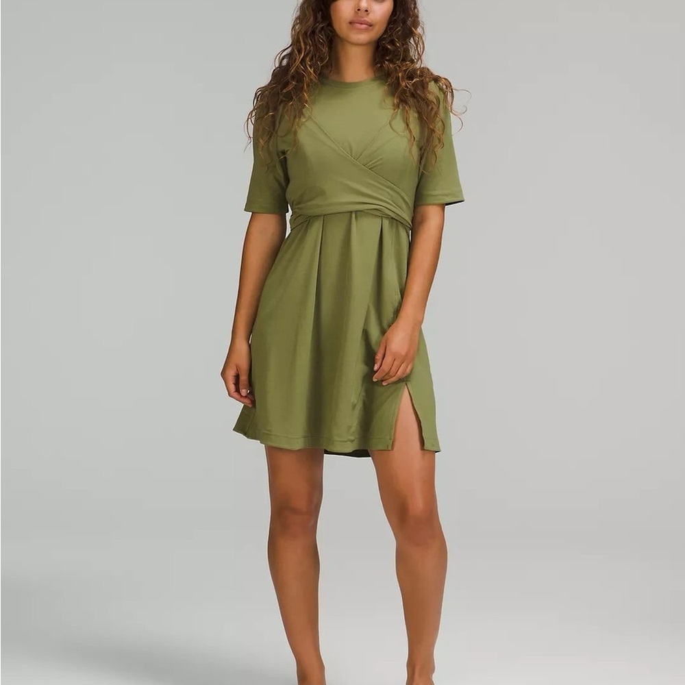 Lululemon Pima Cotton Wrap T-shirt Dress